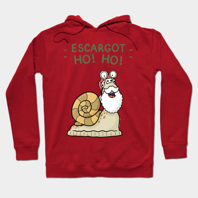 Escargot Ho Ho Hoodie by CarlBatterbee